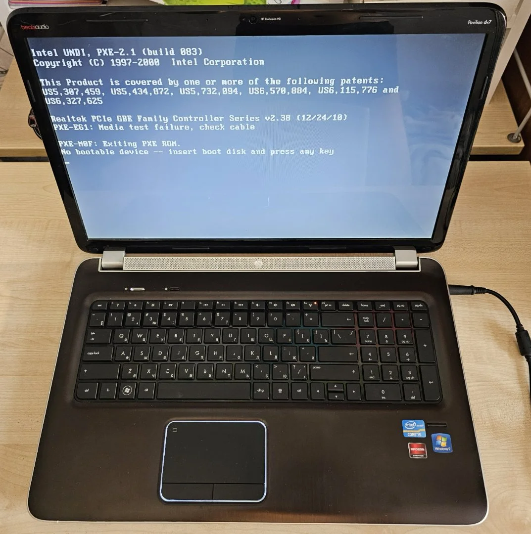 Ноутбук HP pavilion DV7-6152er Разбор на запчасти - миниатюра 3