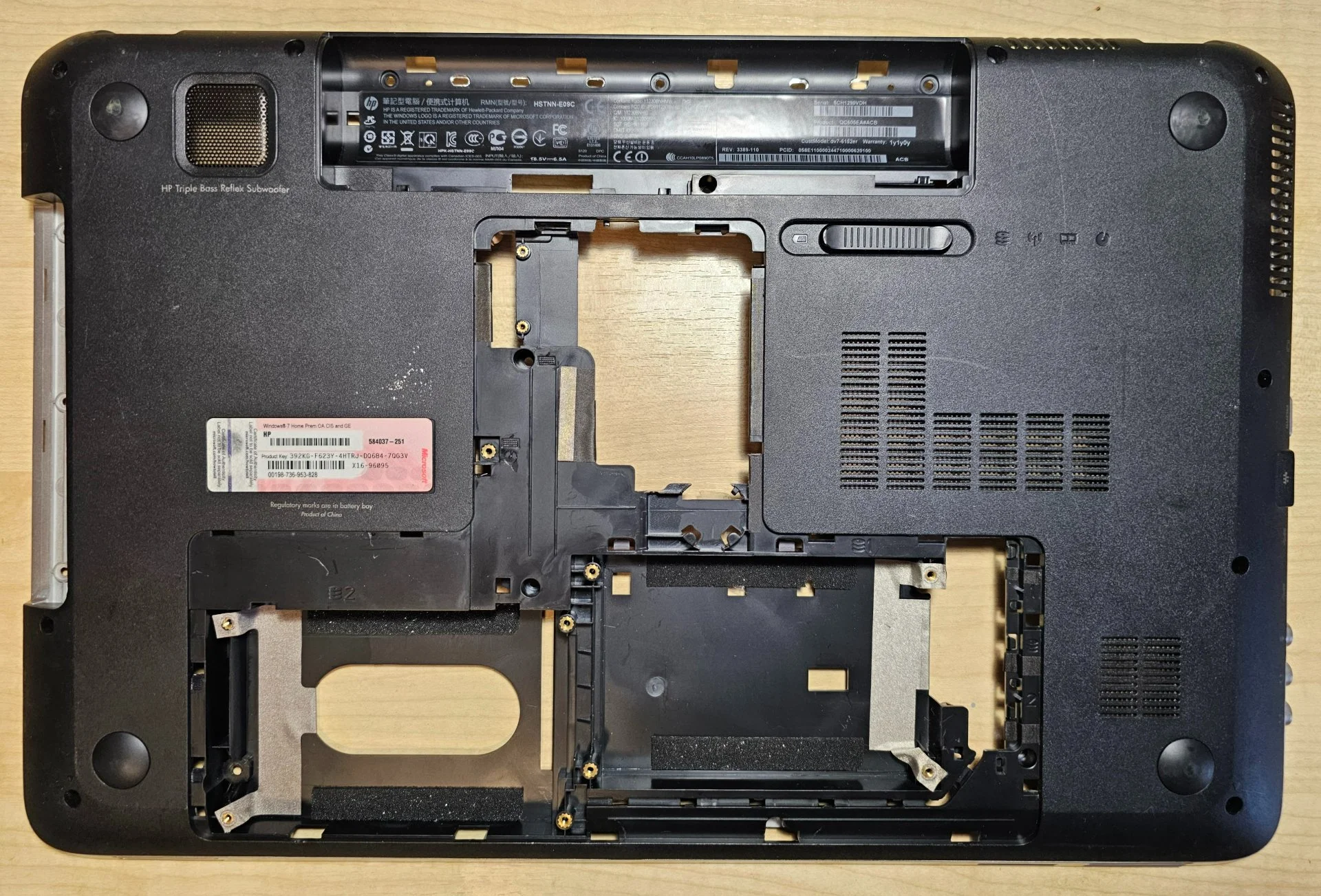 Ноутбук HP pavilion DV7-6152er Разбор на запчасти - миниатюра 7