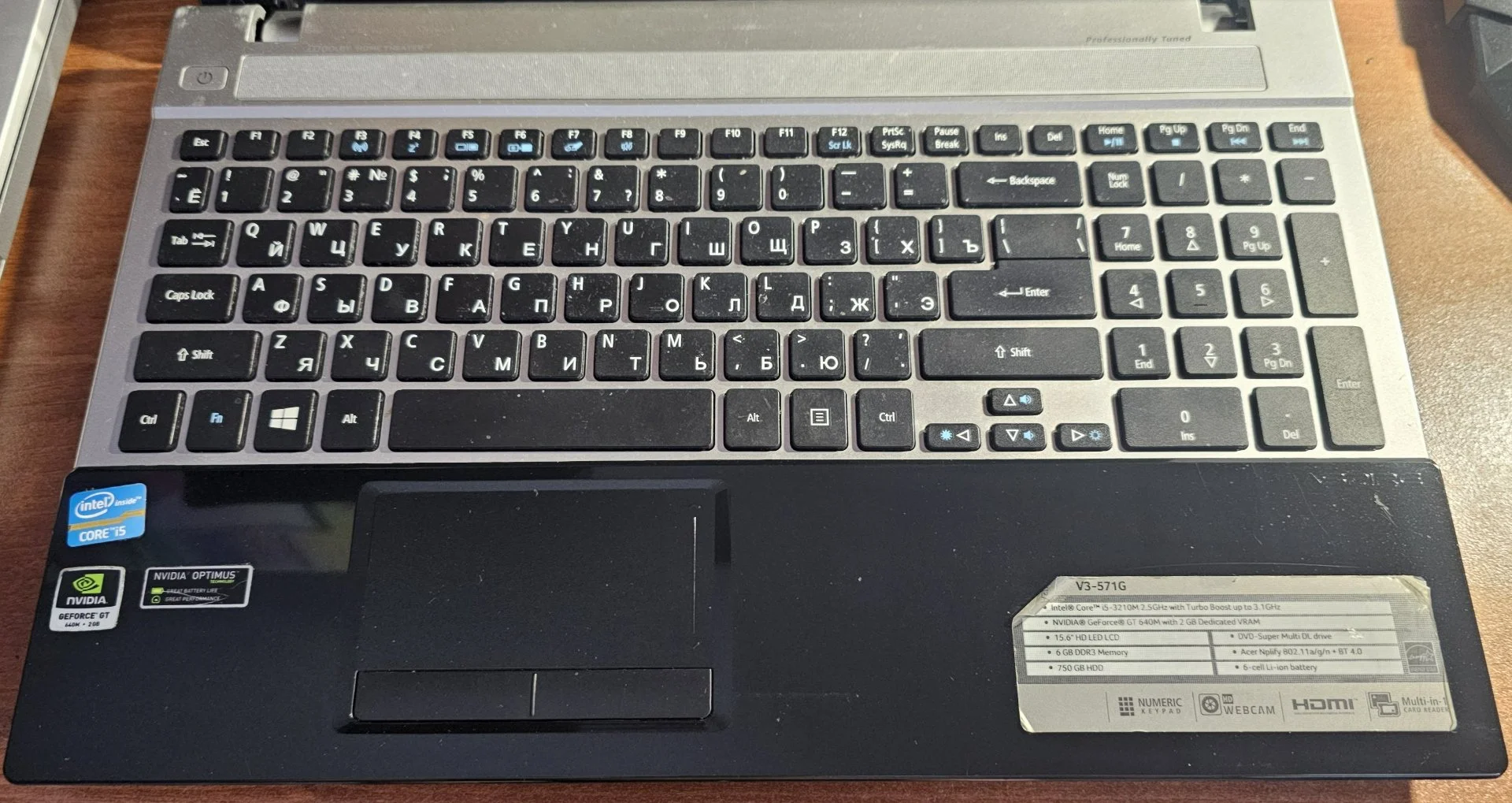 Ноутбук Acer v3-571G (Q5WV1) Разбор (запчасти)