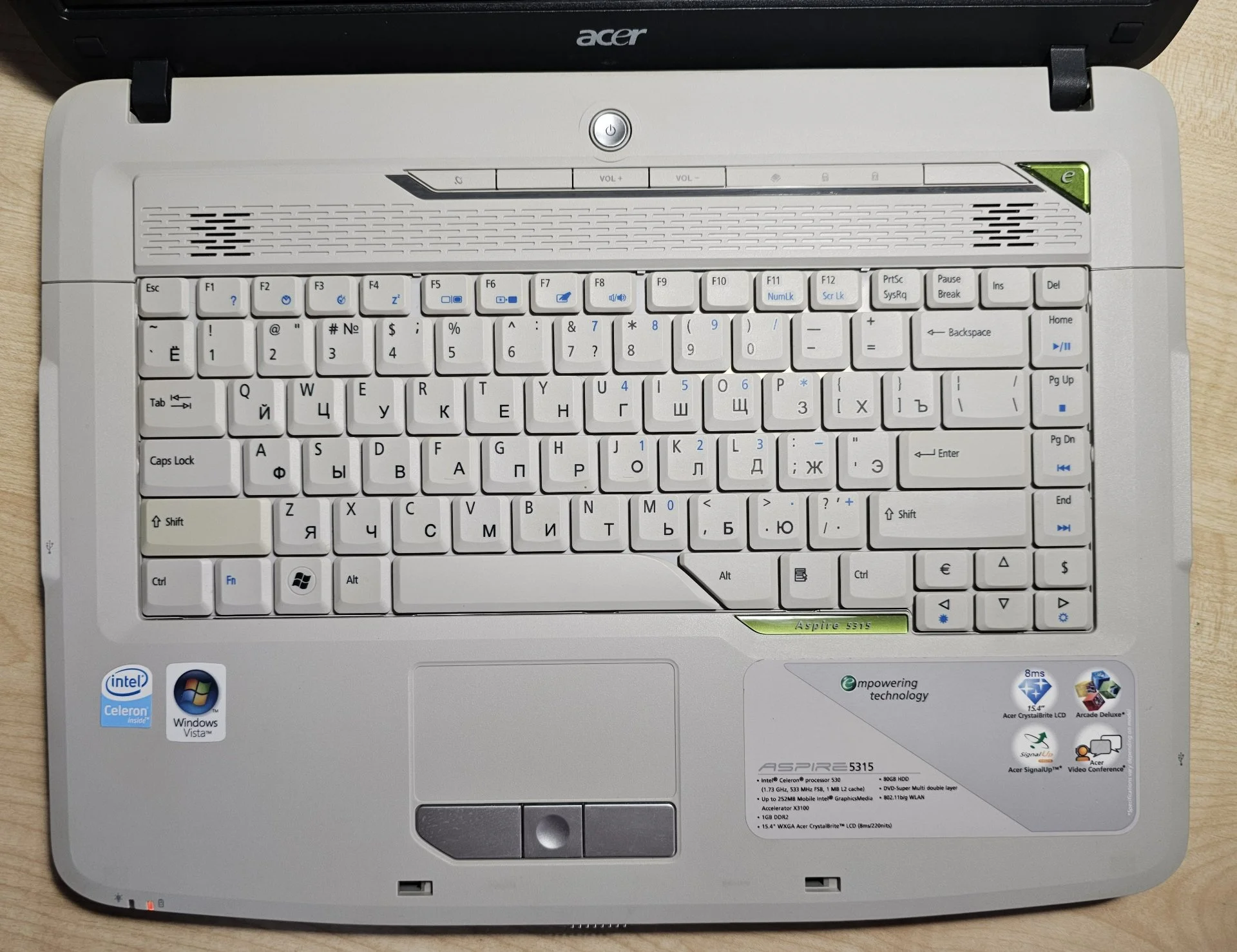 Ноутбук Acer aspire 5315 - миниатюра 3