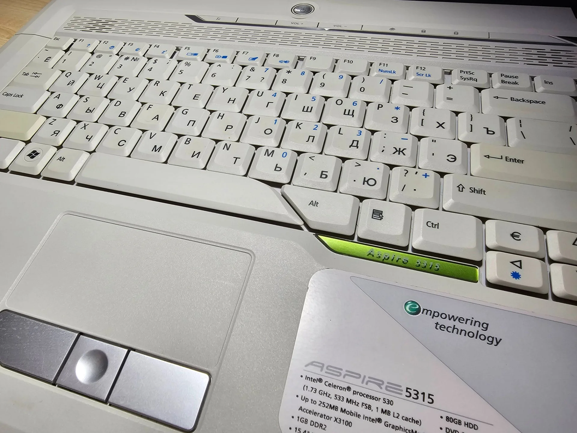 Ноутбук Acer aspire 5315 - миниатюра 4
