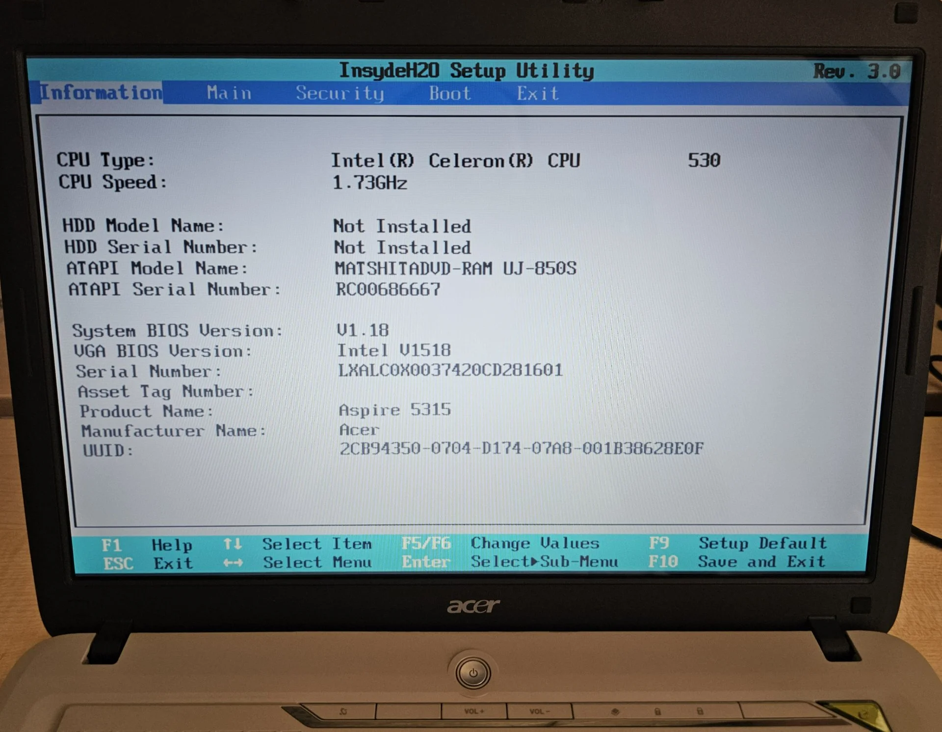 Ноутбук Acer aspire 5315 - миниатюра 5