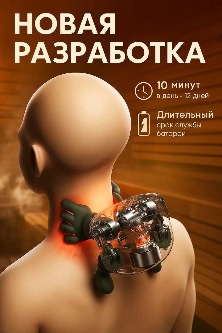 Массажер электрический для шеи, плеч и тела - миниатюра 4