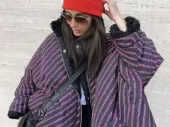 Двусторонняя куртка шуба diesel - миниатюра 7