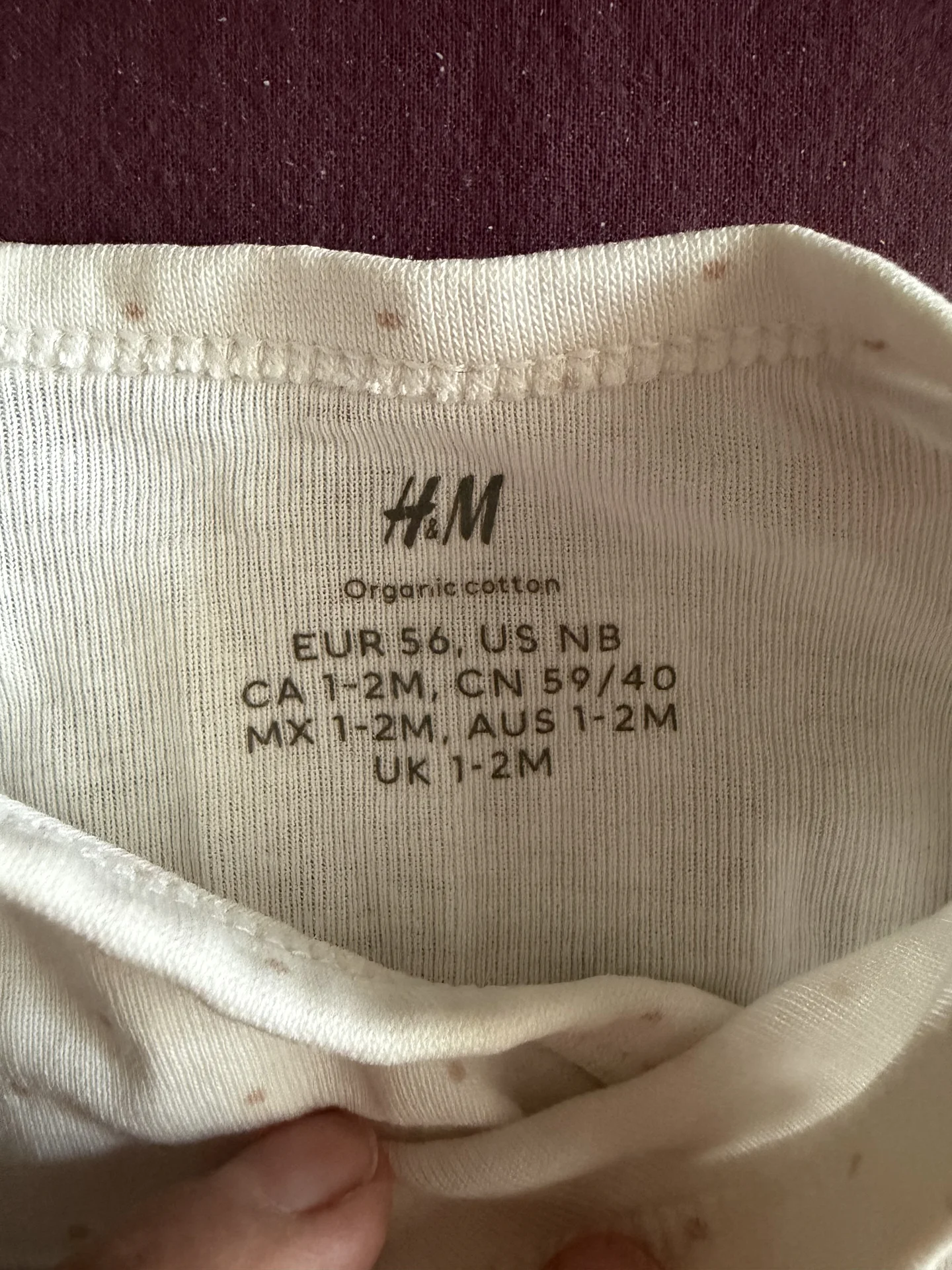 Боди H&M 56 размер - миниатюра 3