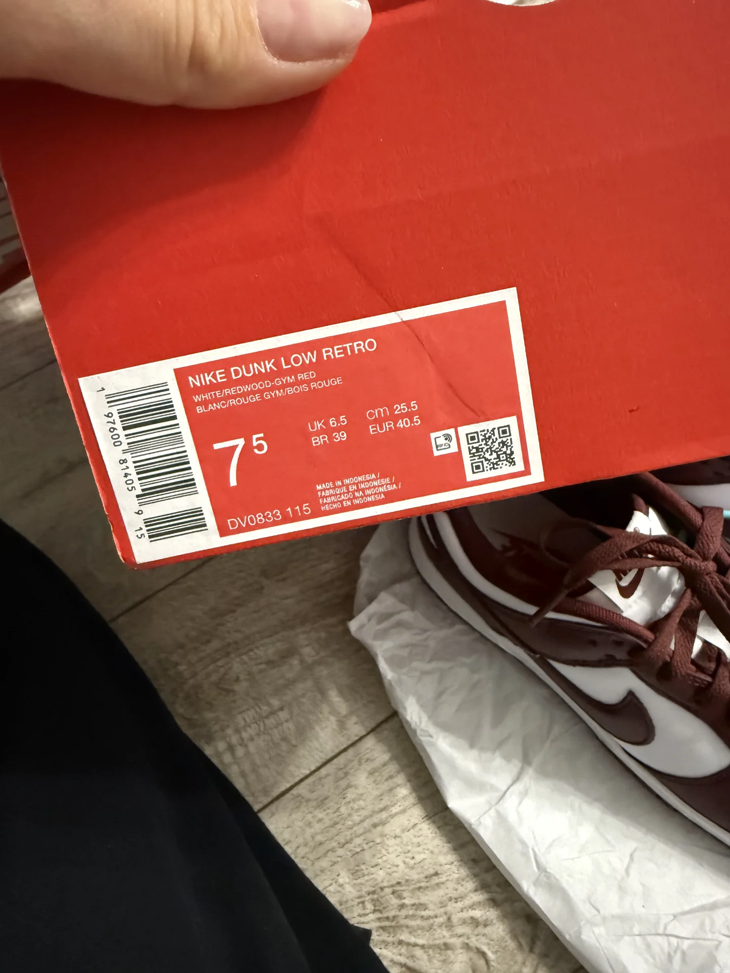 Кеды Nike Dunk LOW RETRO - миниатюра 3