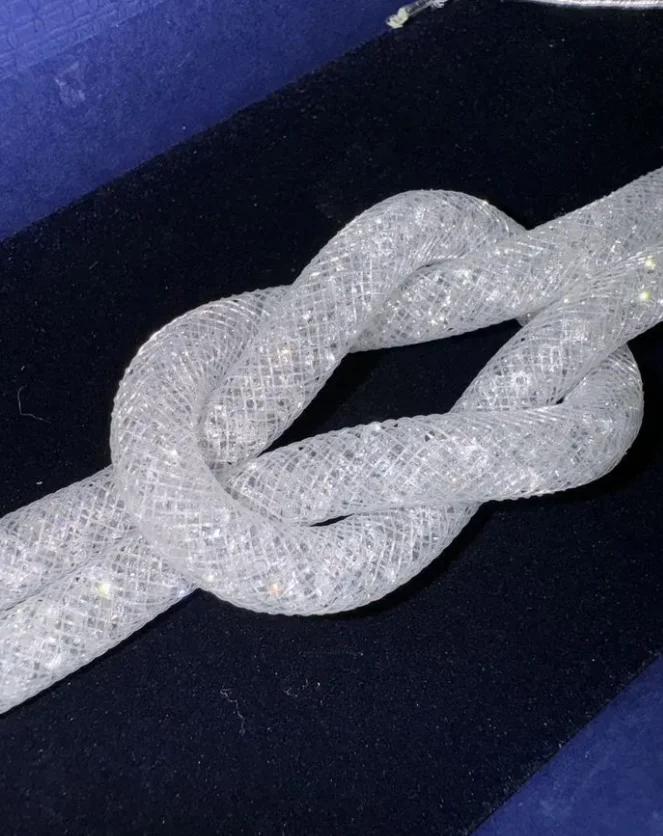Браслет Swarovski с белыми кристалами оригинал - миниатюра 2