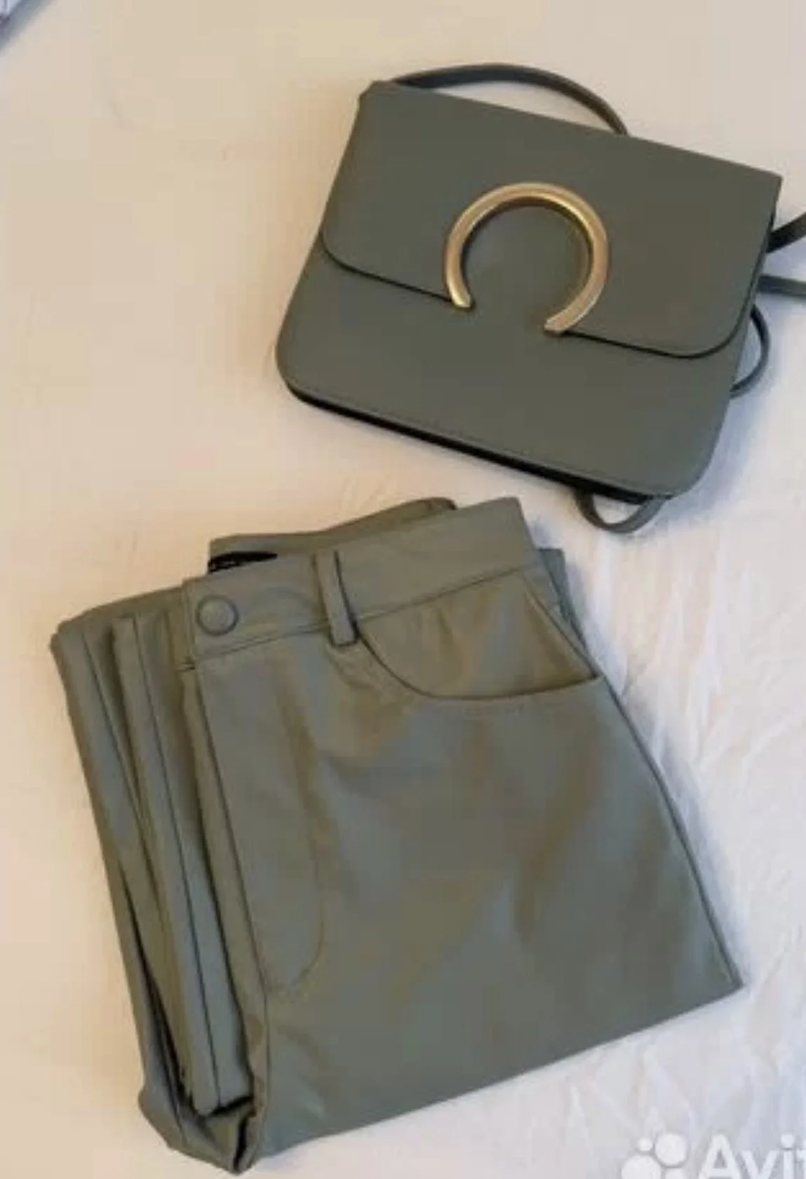 Брюки Zara экокожа - миниатюра 4