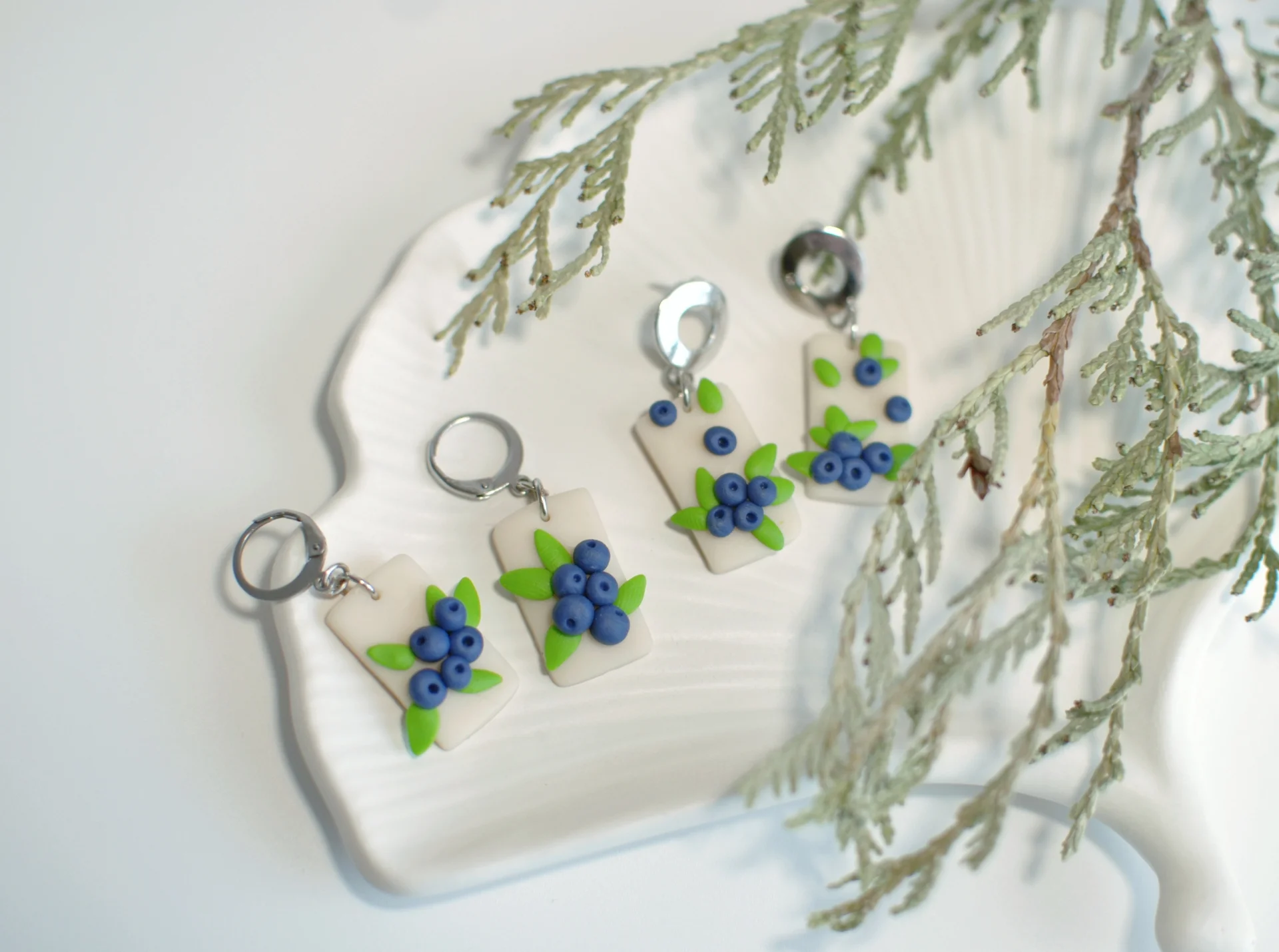 Серьги из полимерной глины