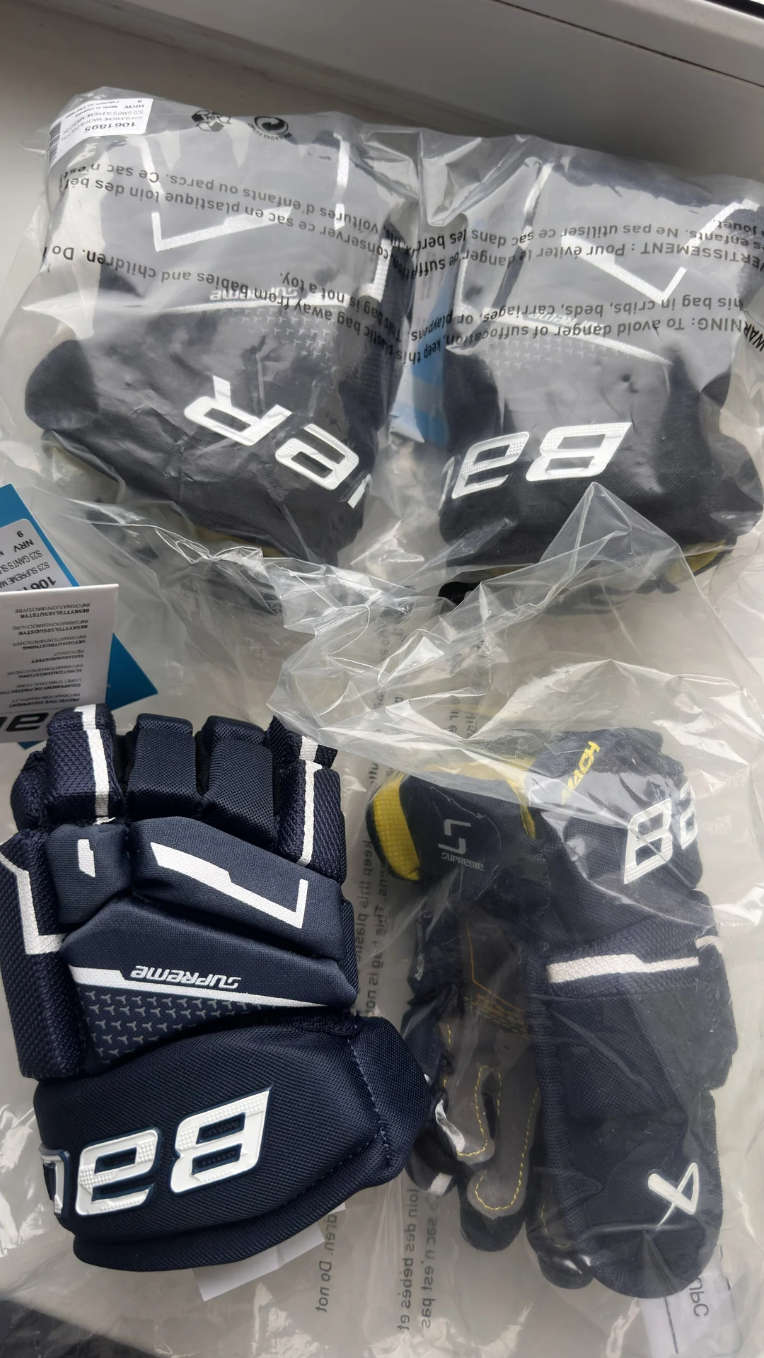 Перчатки краги хоккейные Bauer Mach - миниатюра 5