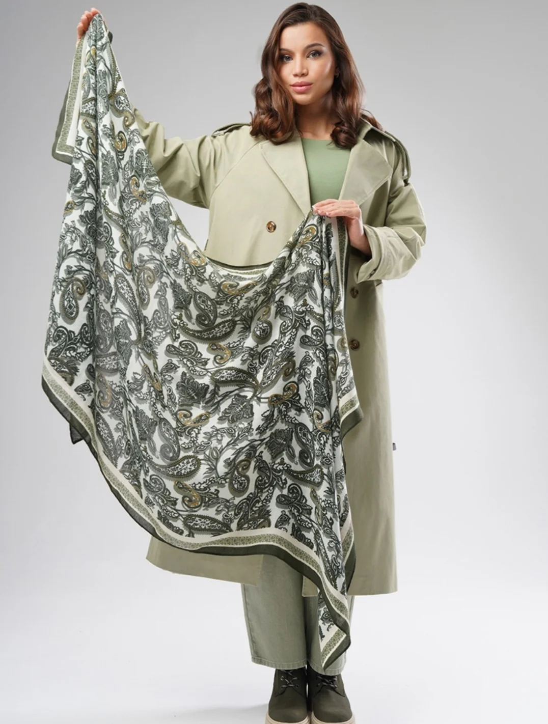 Палантин с восточными узорами - изображение 1