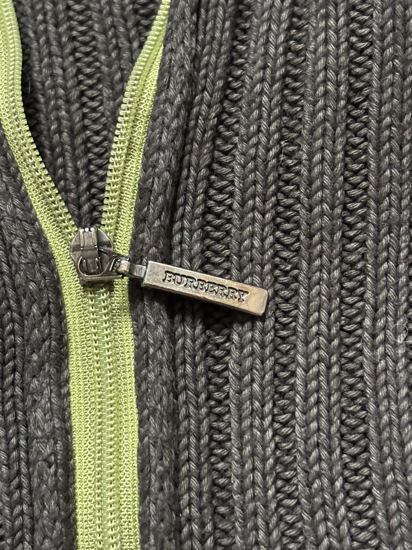 Zip Свитер Burberry London M-L Оригинал,y2k - миниатюра 3