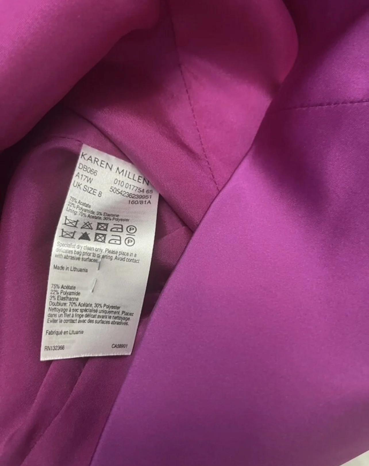 Платье Karen Millen xs фуксия - миниатюра 2