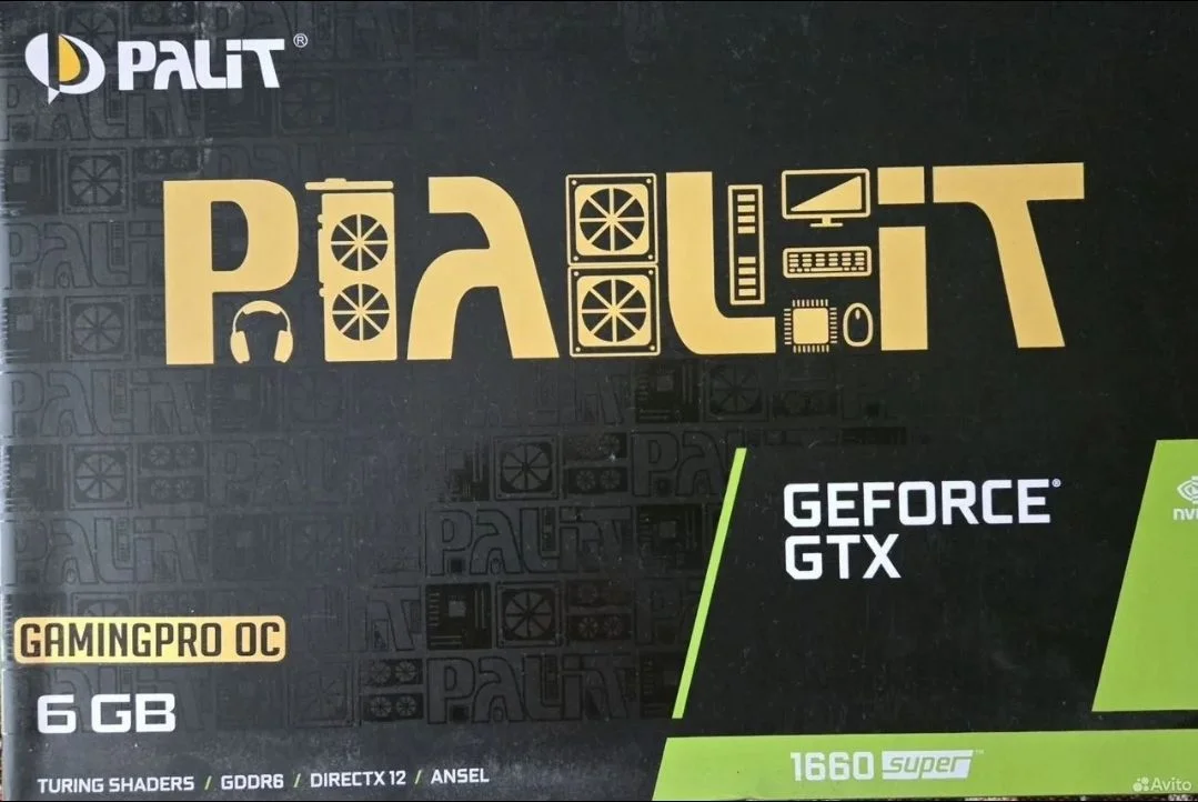 Видекарта Palit GTX 1660 Super Gaming Pro OC 6GB - изображение 1