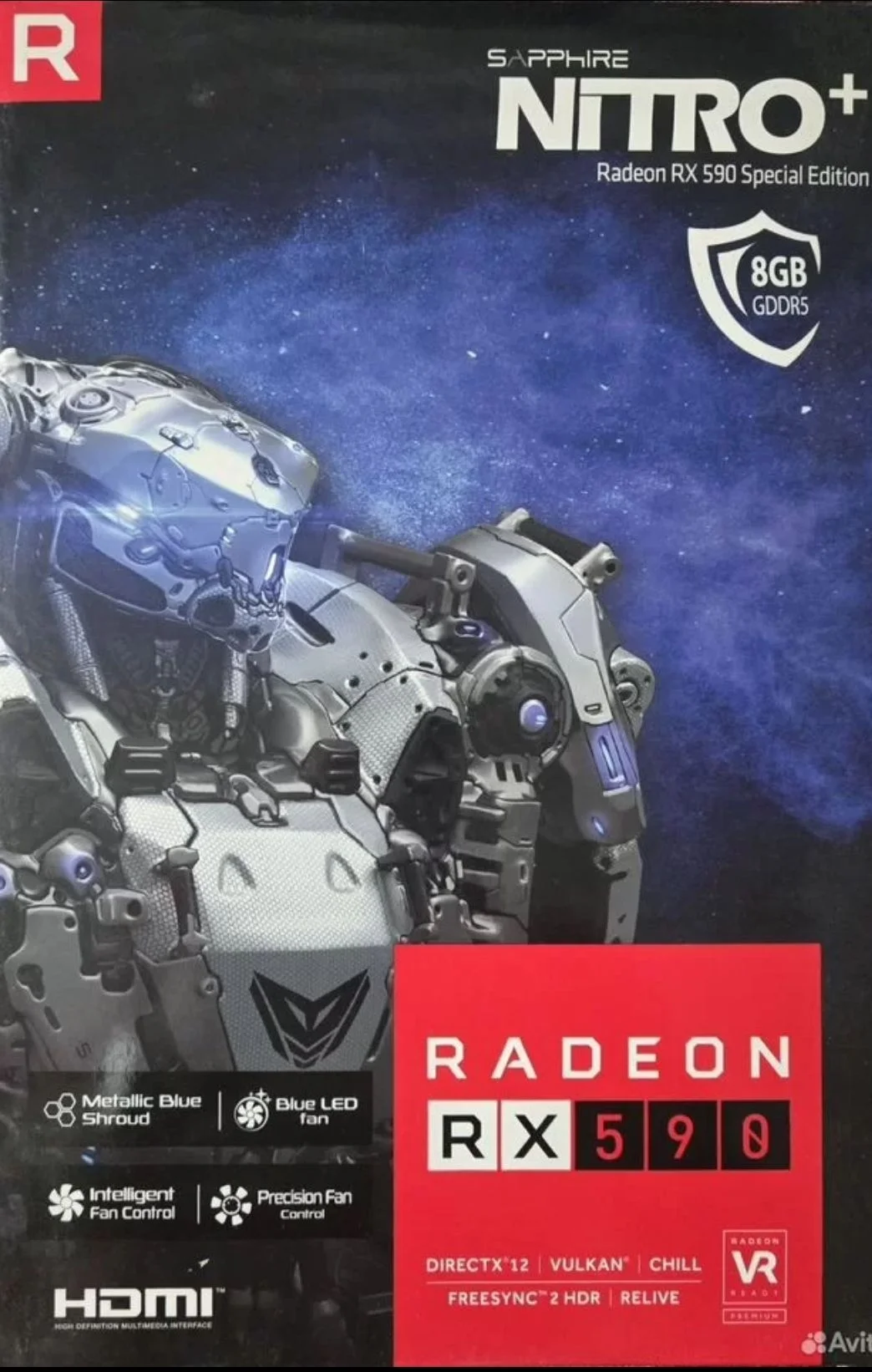 Видеокарта Sapphire NITRO+ RX 590 8GB Special Edit - изображение 1