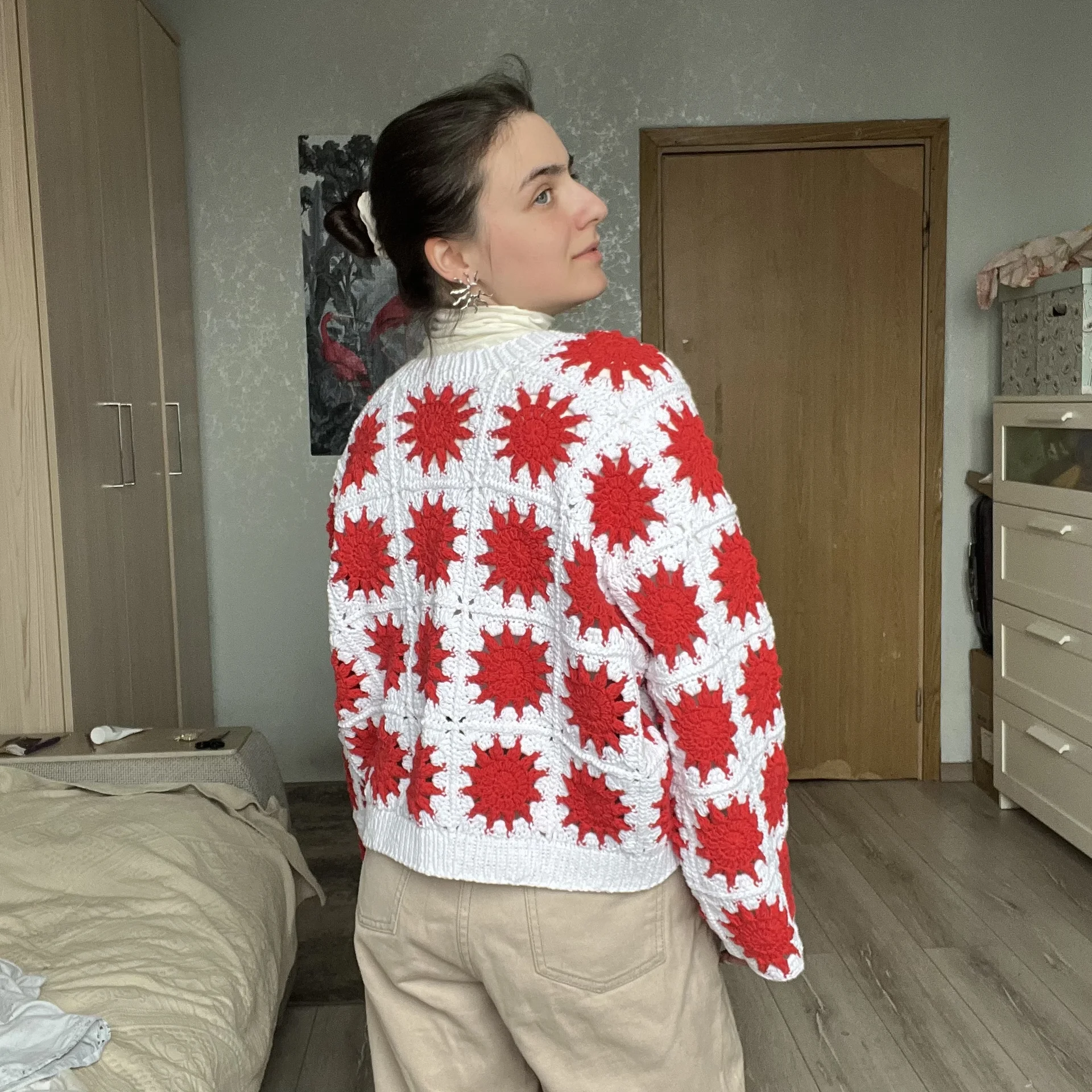 Кардиган Солнцестояние женский вязаный - миниатюра 6
