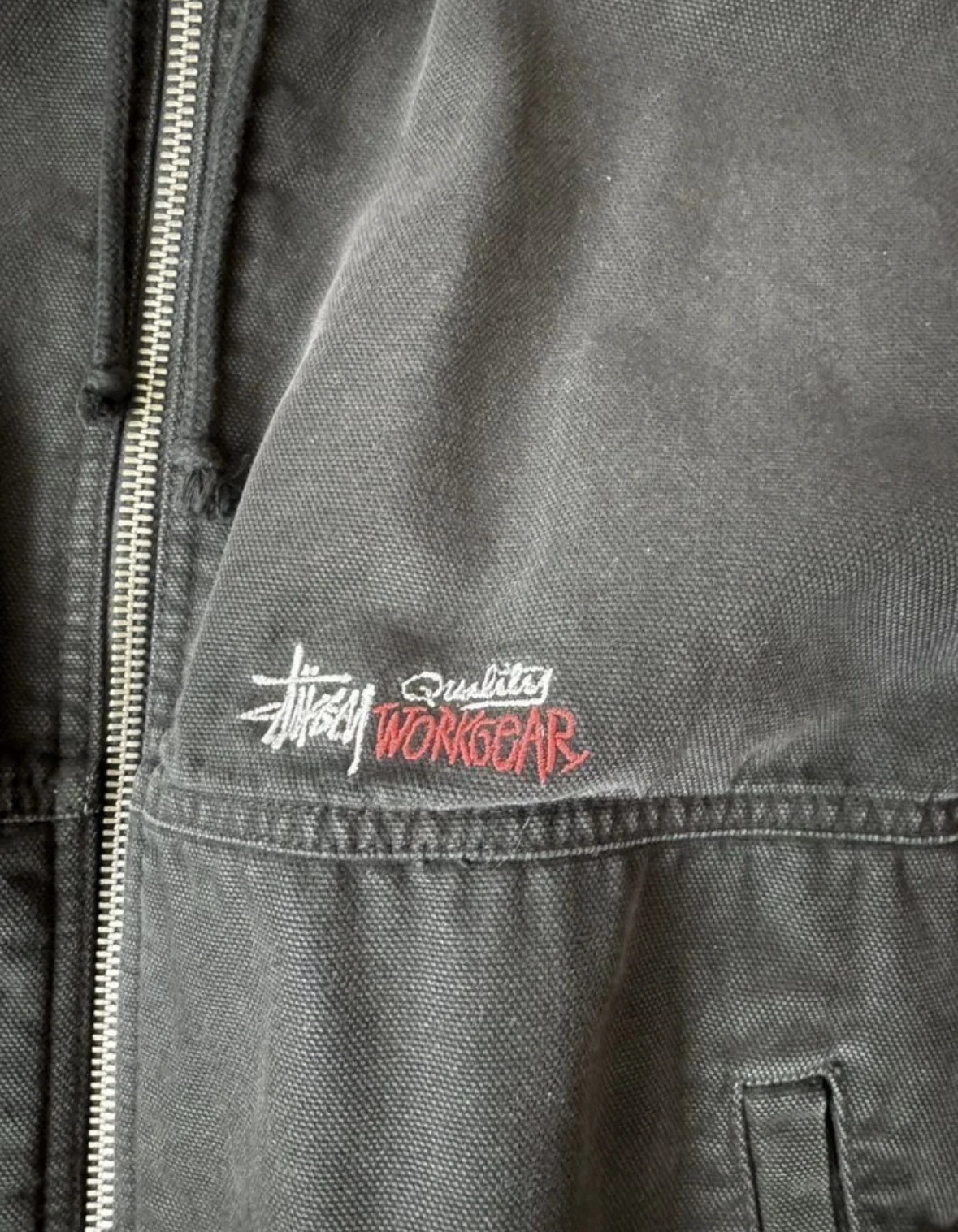 Куртка Stussy Double Dye Work Jacket новая - миниатюра 3