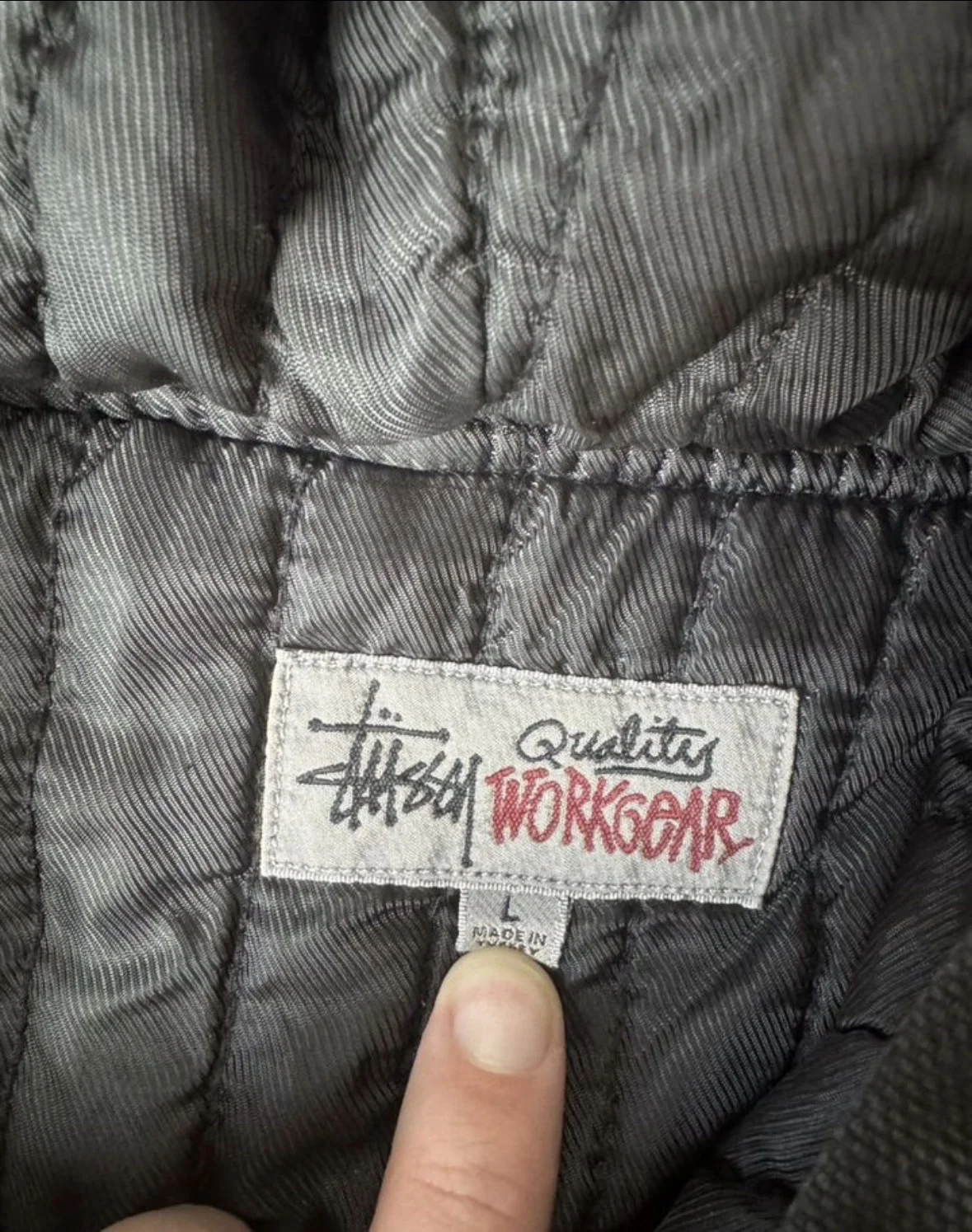 Куртка Stussy Double Dye Work Jacket новая - миниатюра 4