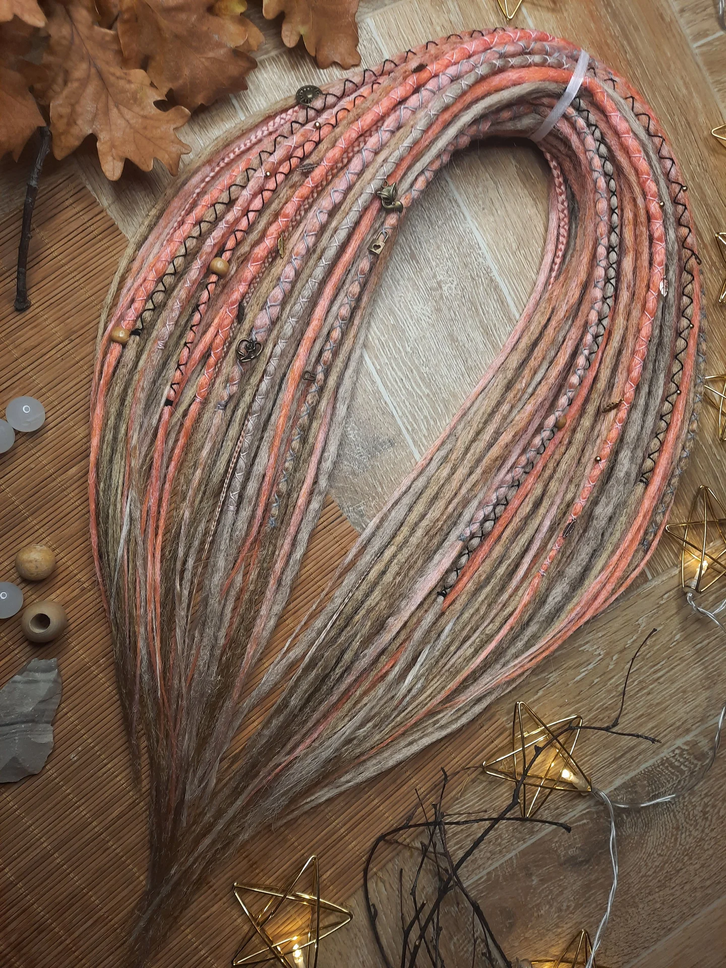 Де дреды рыжий комплект "Лис" - миниатюра 7