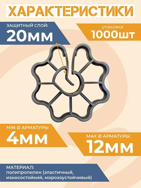 Фиксатор Звездочка 20 - изображение 1