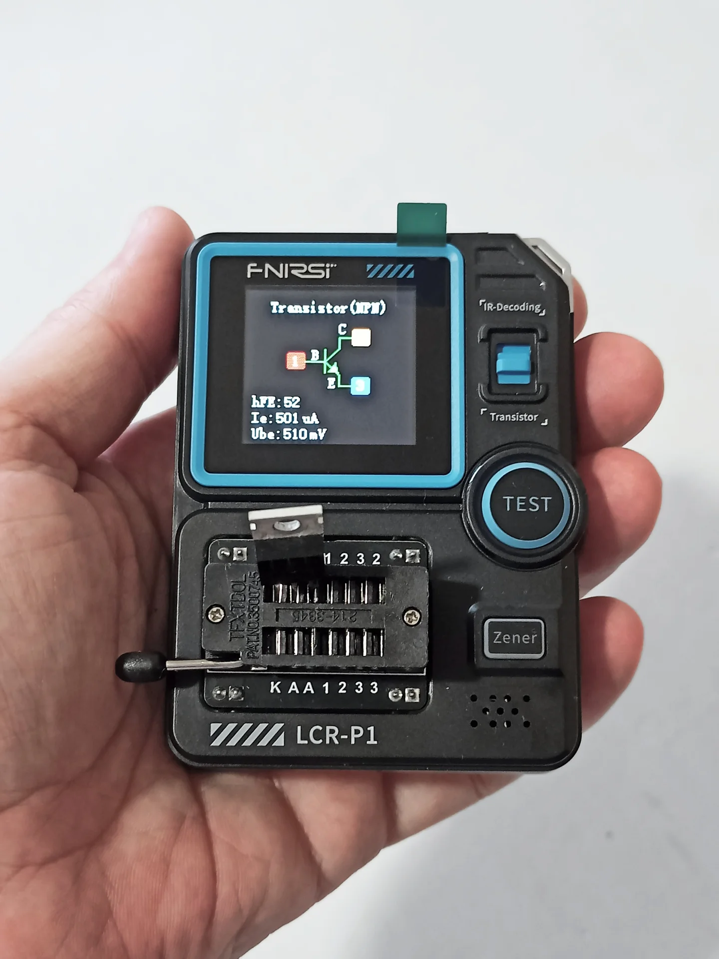 Fnirsi LCR-P1 Портативный цифровой тестер радиоэлектронных компонентов - миниатюра 5