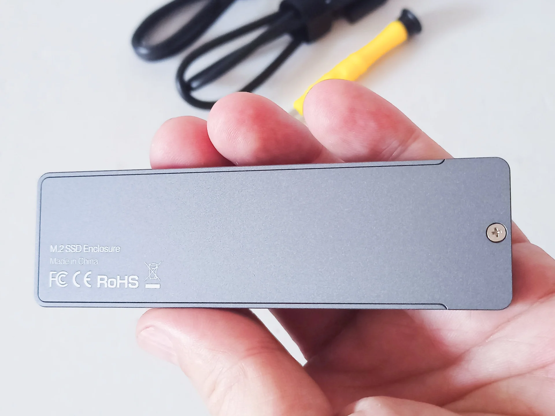 2в1 Универсальный бокс M.2 SSD с поддержкой двух протоколов NVMe и NGFF (SATA) UnionSine алюминиевый - миниатюра 3