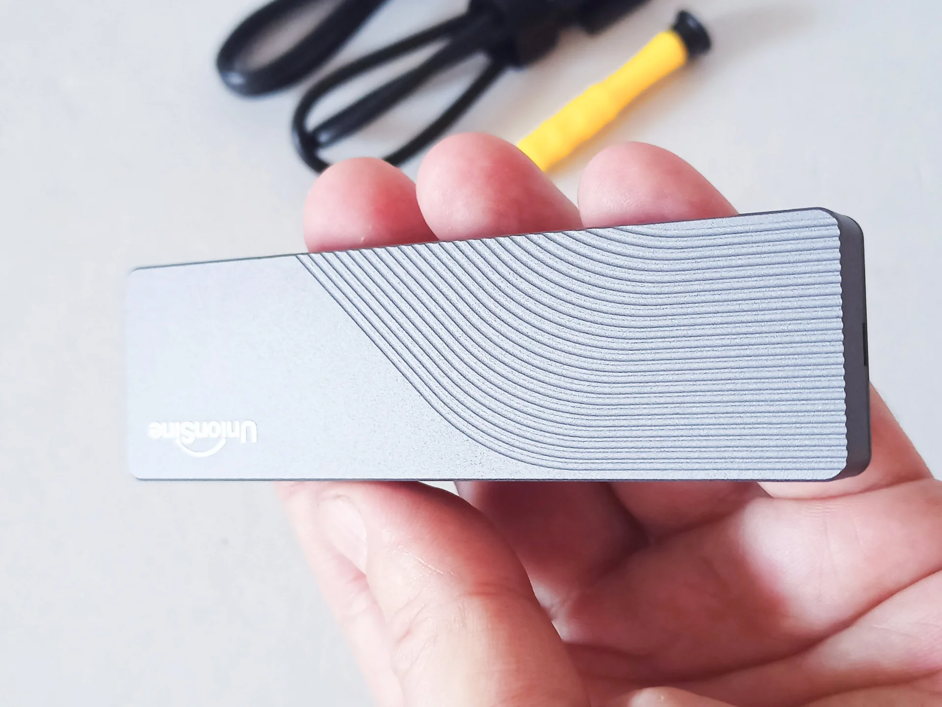 2в1 Универсальный бокс M.2 SSD с поддержкой двух протоколов NVMe и NGFF (SATA) UnionSine алюминиевый - миниатюра 4