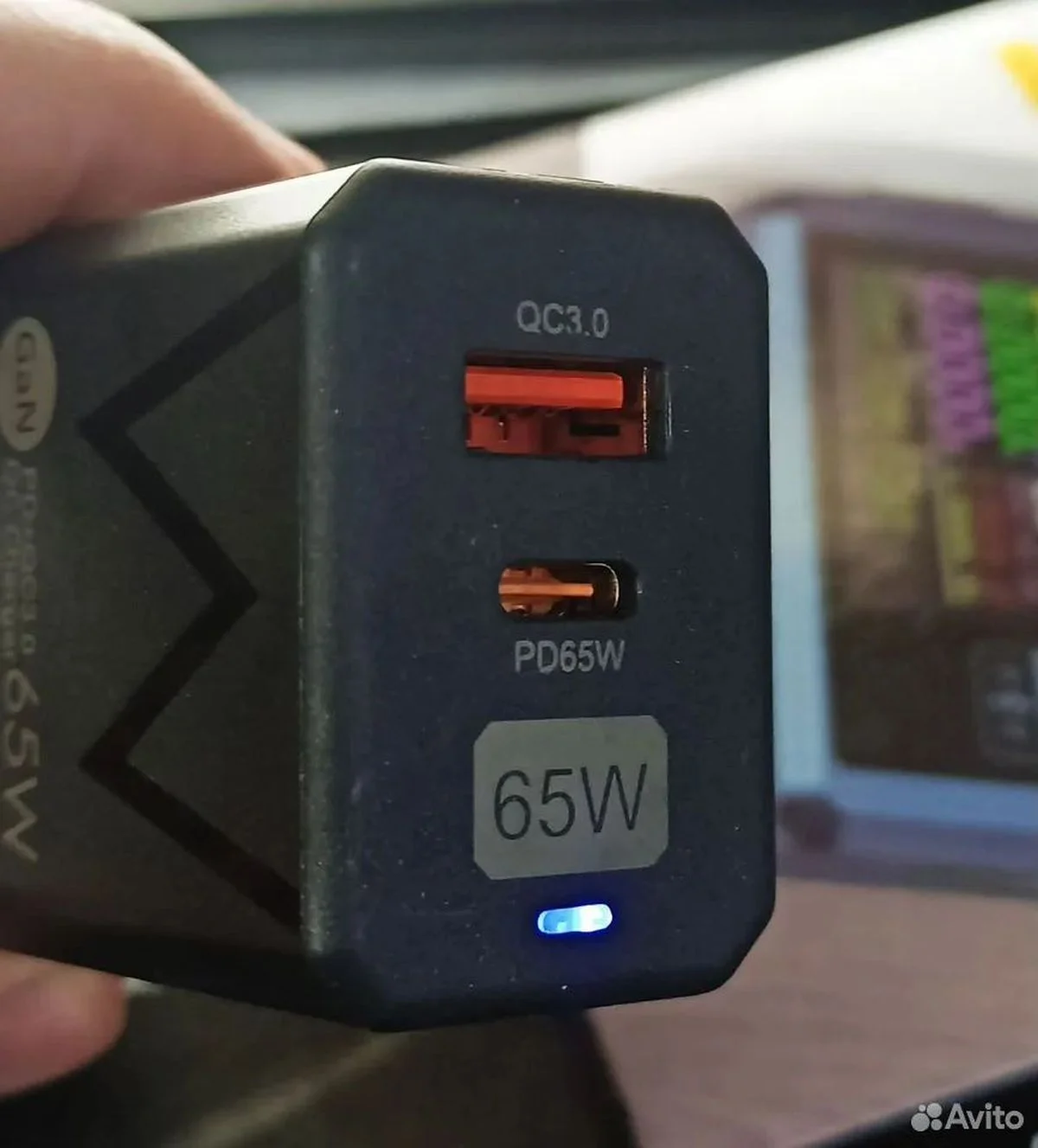 GaN зарядное устройство 65Вт Type-C USB ЗУ BK-313 - миниатюра 5