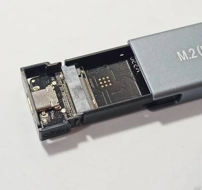 2в1 M.2 SSD Универсальный корпус с поддержкой двух протоколов NVMe и NGFF (SATA) Внешний переносной - миниатюра 3
