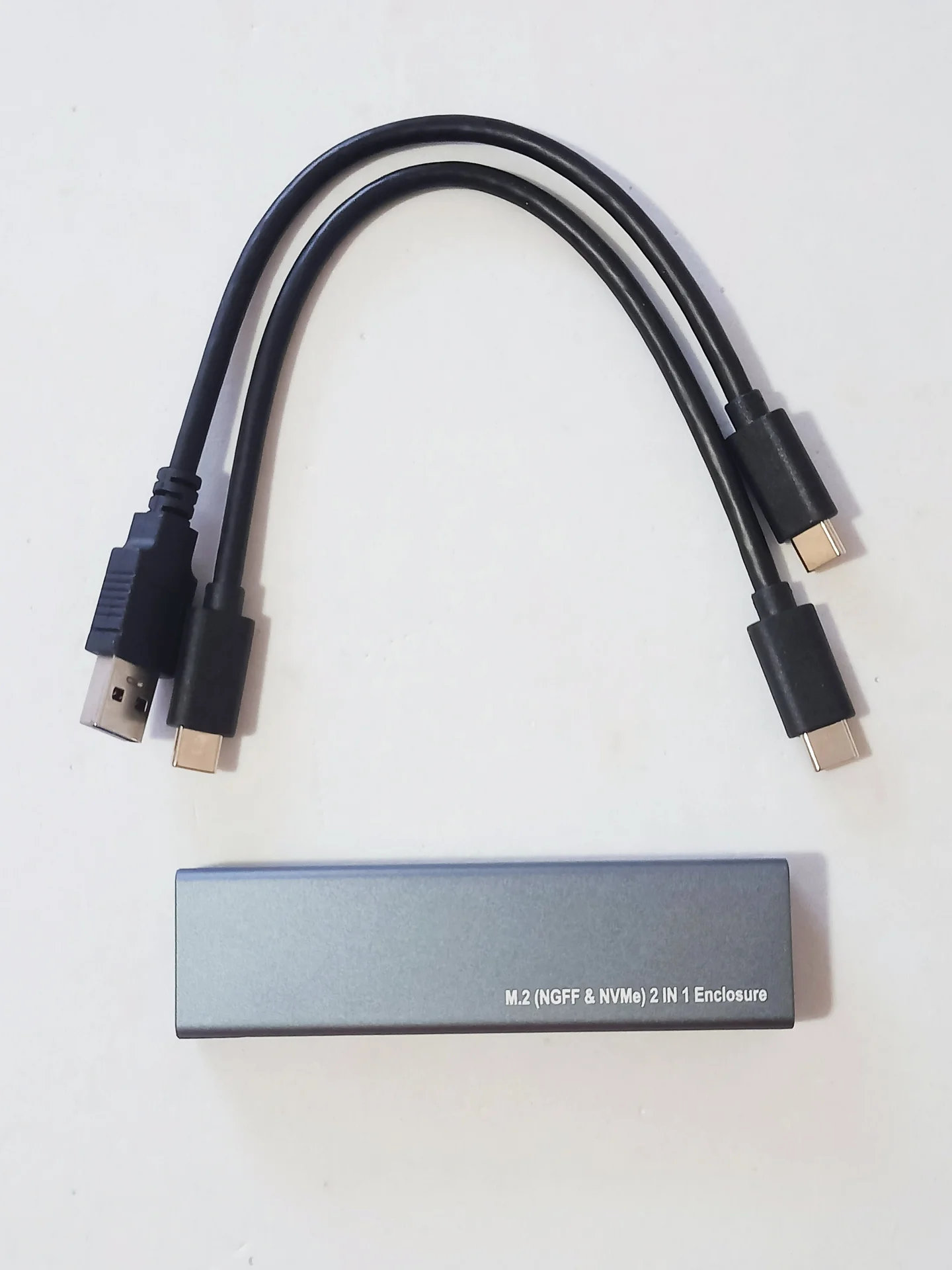 2в1 M.2 SSD Универсальный корпус с поддержкой двух протоколов NVMe и NGFF (SATA) Внешний переносной - миниатюра 6