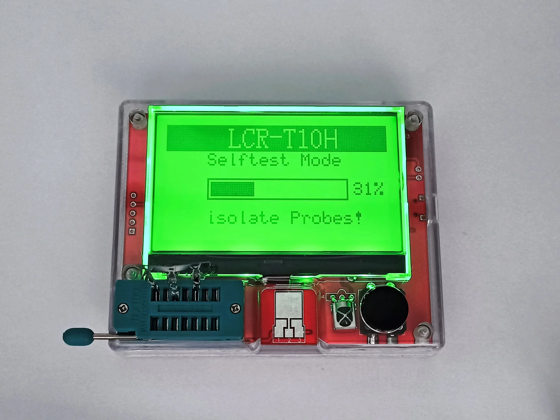 Многофункциональный тестер LCR-T10H измеритель LCR, RLC, ESR (резисторы, транзисторы, диоды... - миниатюра 4