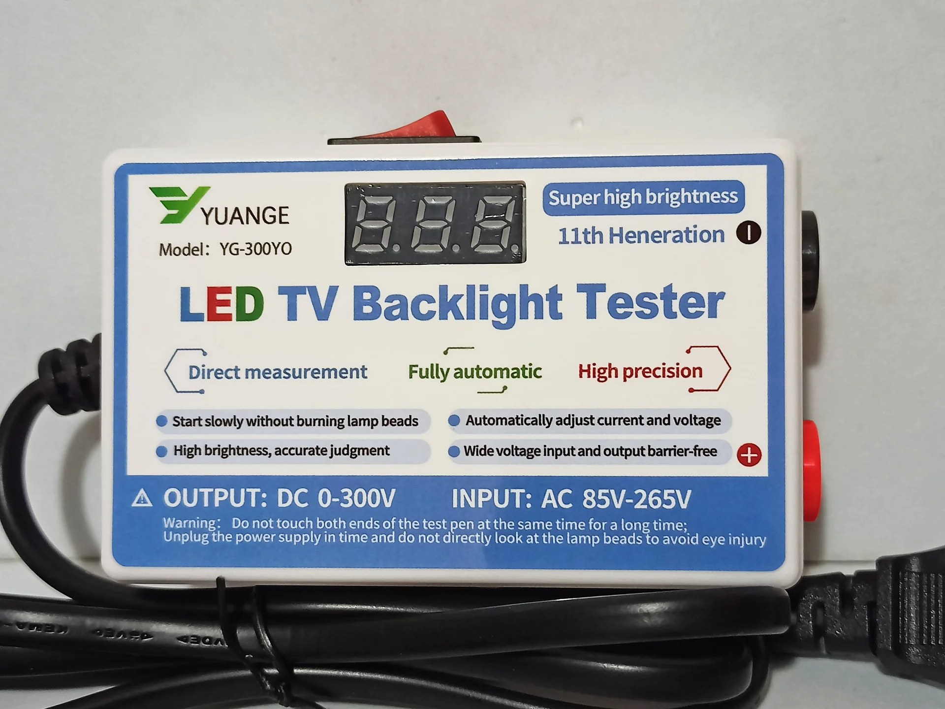 Тестер LED светодиодной подсветки автоматический. Проверка светодиодов ремонт лент подсветки теле - миниатюра 2