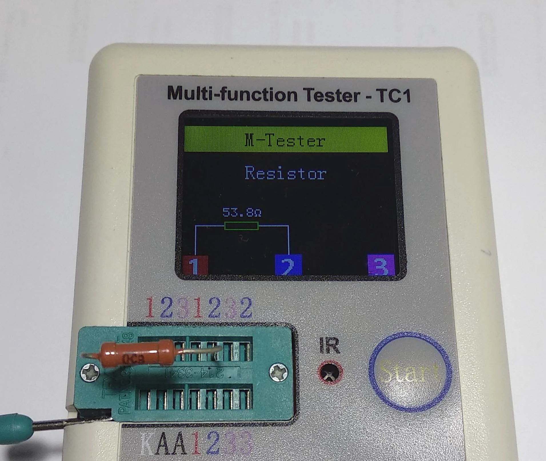 Многофункциональный тестер TC1 измеритель LCR, RLC, ESR - миниатюра 4
