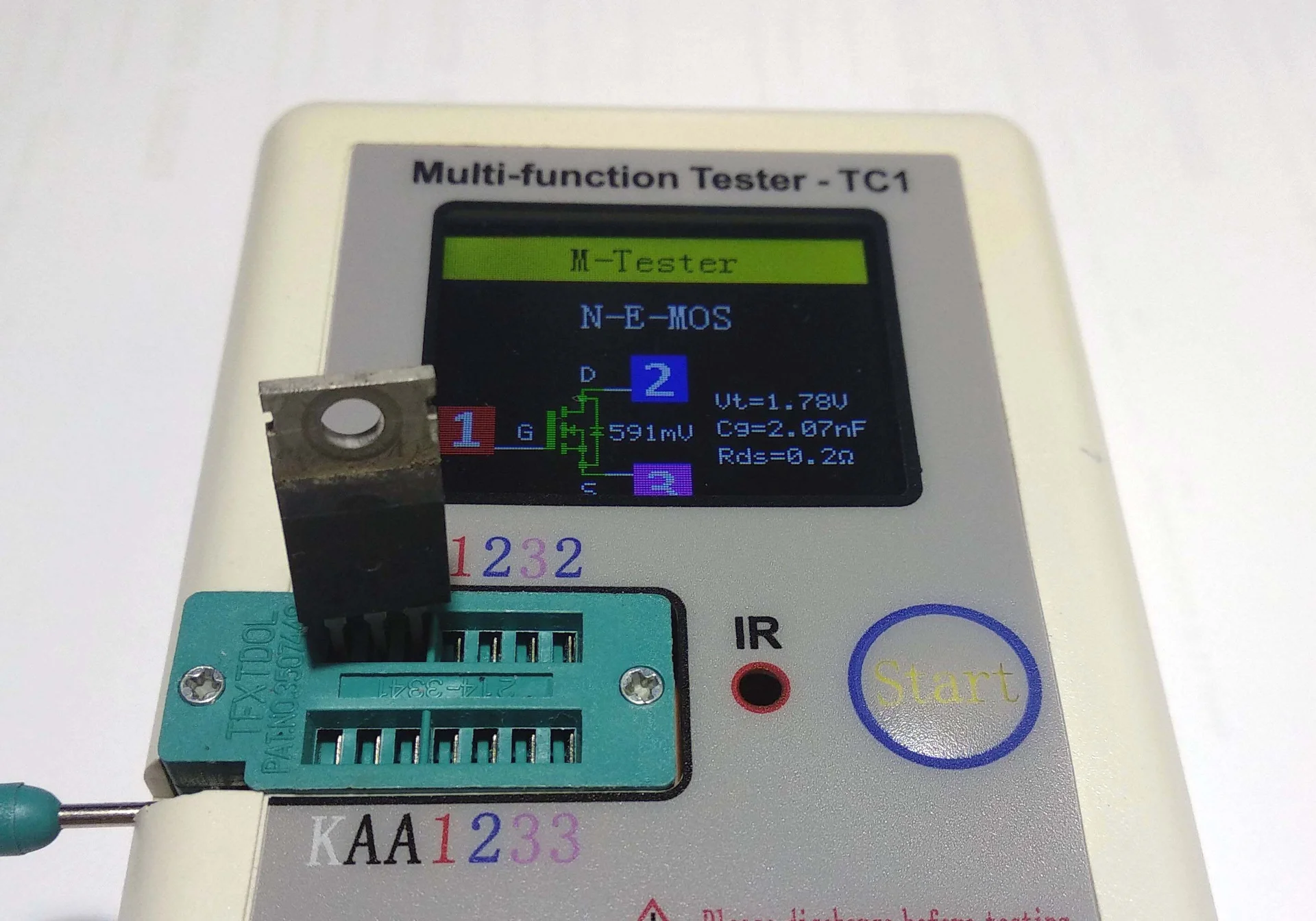 Многофункциональный тестер TC1 измеритель LCR, RLC, ESR - миниатюра 6