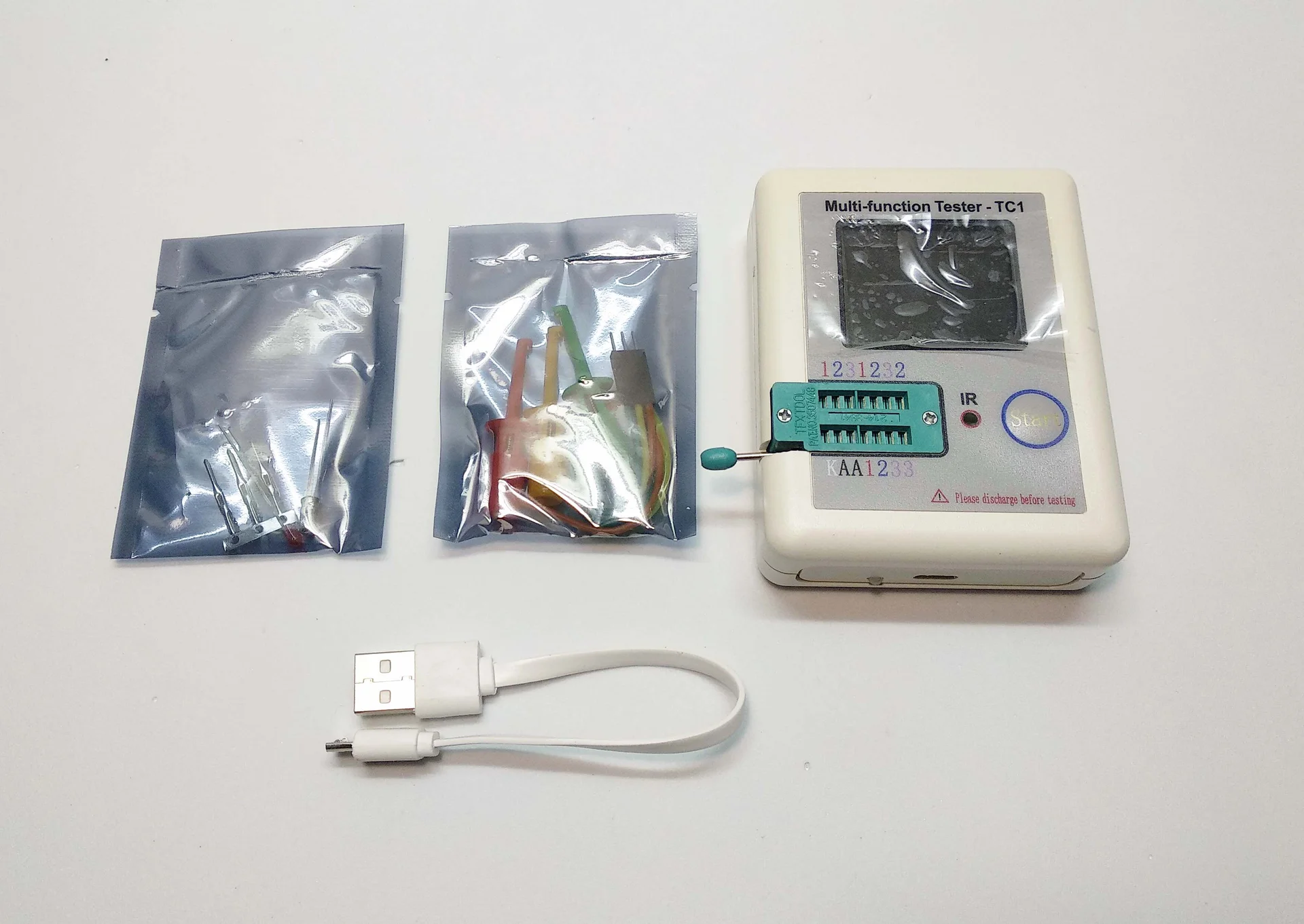 Многофункциональный тестер TC1 измеритель LCR, RLC, ESR - миниатюра 7