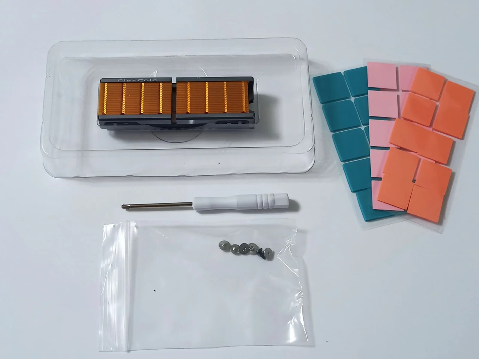 Радиатор медный для SSD M.2 NVMe двусторонний Q80 - миниатюра 5