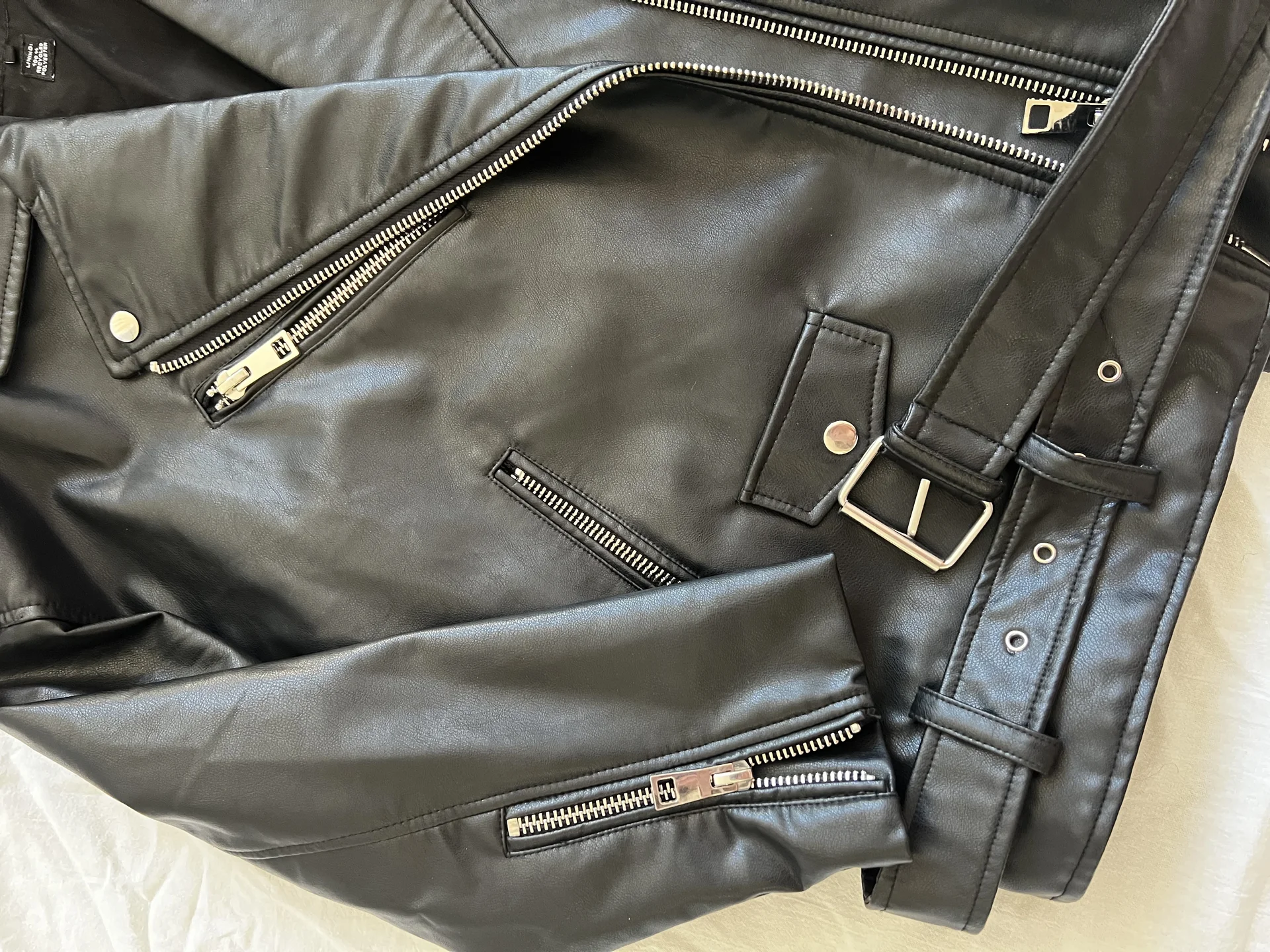 Кожаная куртка Zara s-m оригинал - миниатюра 2