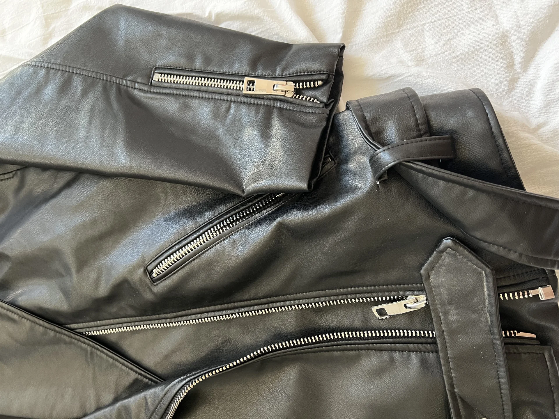 Кожаная куртка Zara s-m оригинал - миниатюра 4