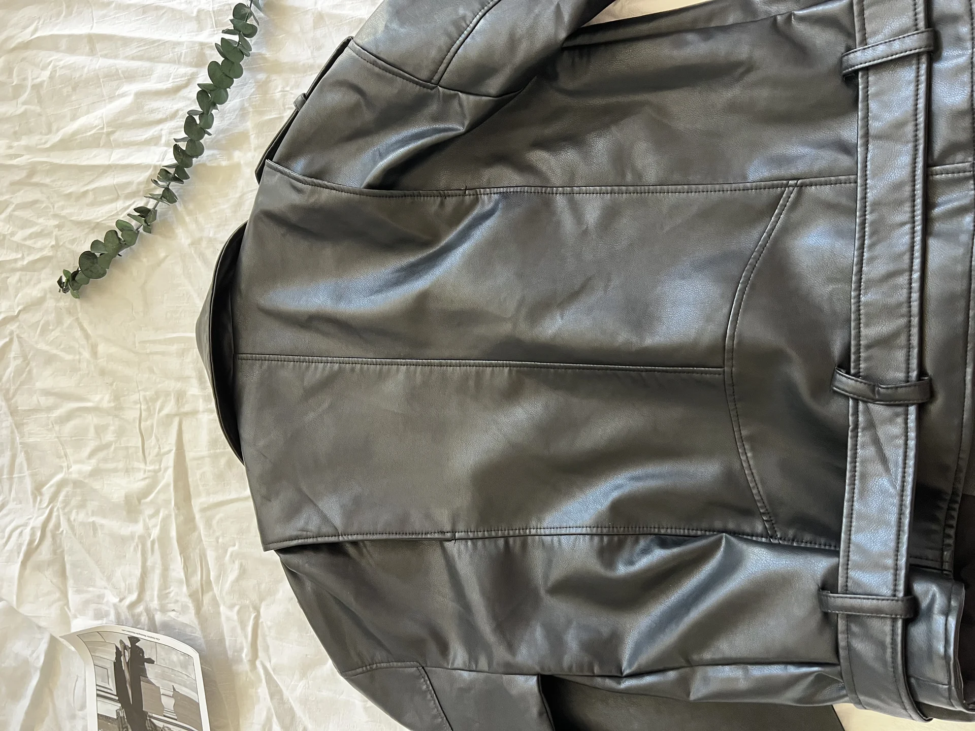 Кожаная куртка Zara s-m оригинал - миниатюра 6