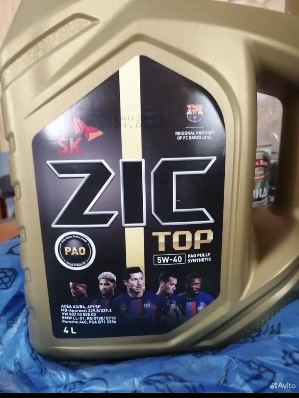 Масло Zic top 5w40 - миниатюра 2