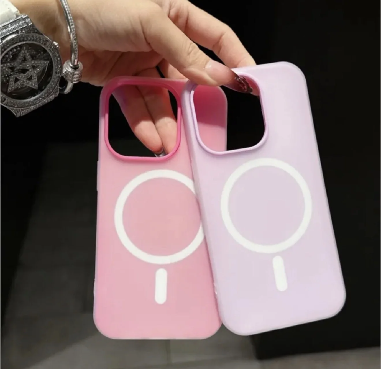 Чехол на iPhone 15 Pro Max с MagSafe, матовый, противоударный - миниатюра 5