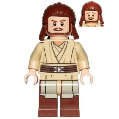 Минифигурка LEGO sw0810 Qui-Gon Jinn, without Cape