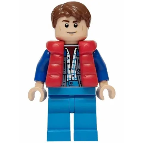 Минифигурка LEGO sc138 Marty McFly - Red Puffer Ve