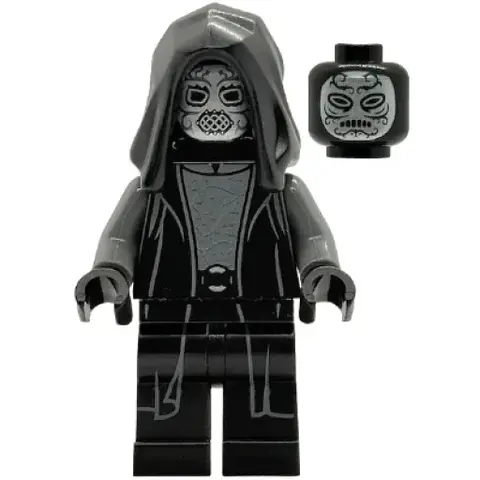 Минифигурка LEGO hp614 Death Eater - Black Hood, D
