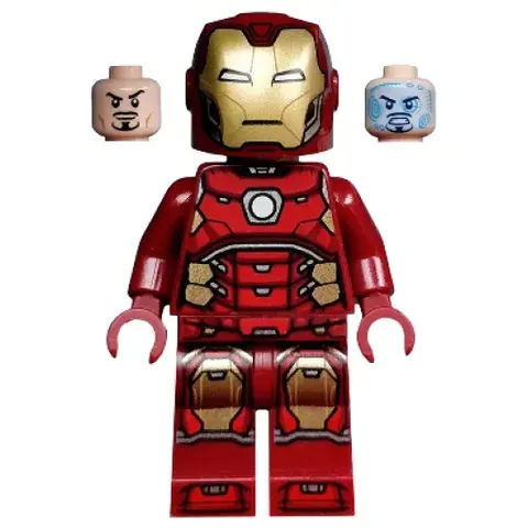 Минифигурка LEGO sh0612 Iron Man - Silver Hexagon