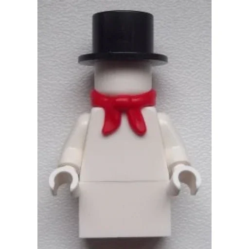 Минифигурка LEGO hol021 Snowman with 1 x 2 Brick a - изображение 1