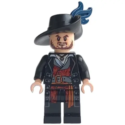 Минифигурка LEGO poc004 Hector Barbossa - Black Co
