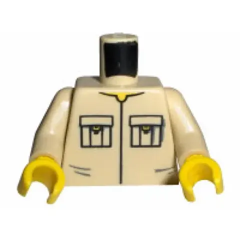 Деталь LEGO 973pb0307c01 Torso Shirt Front Seamed