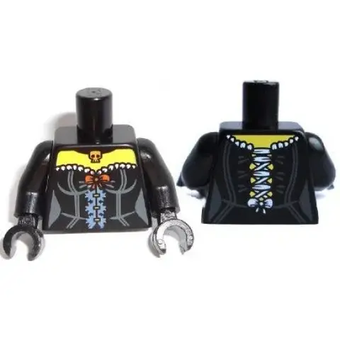 Деталь LEGO 973pb1586c01 Torso Female Corset with