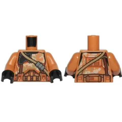 Деталь LEGO 973pb1830c01 Torso SW Armor Camouflage